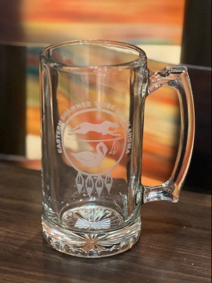 Etched Glass Mug