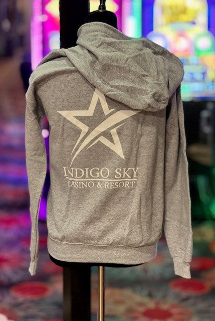 Full Zip Indigo Sky Logo Hoodie
