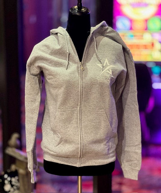 Full Zip Indigo Sky Logo Hoodie